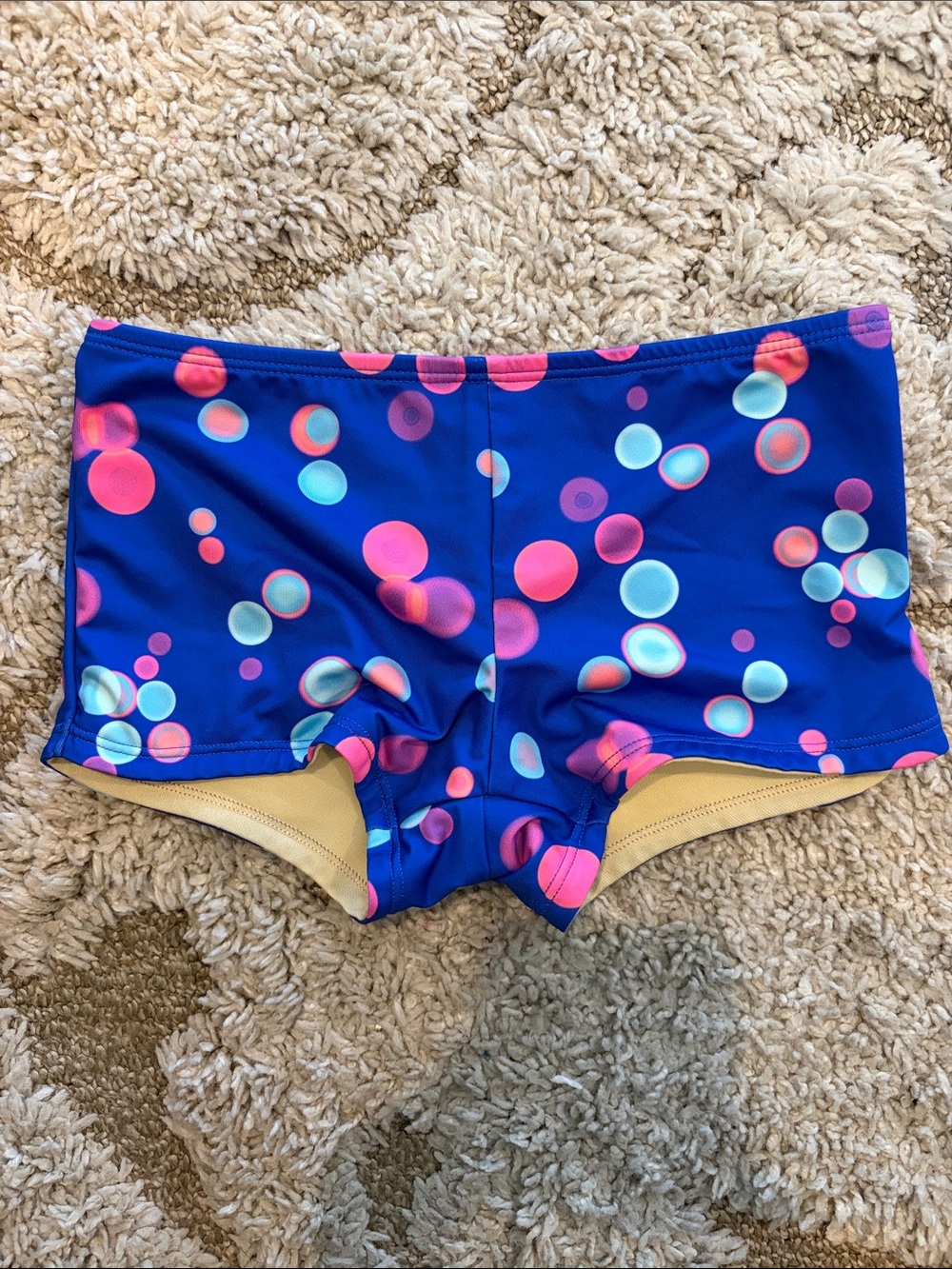 Lands’ End Kids Blue Bubble Swim Shorts Size 6